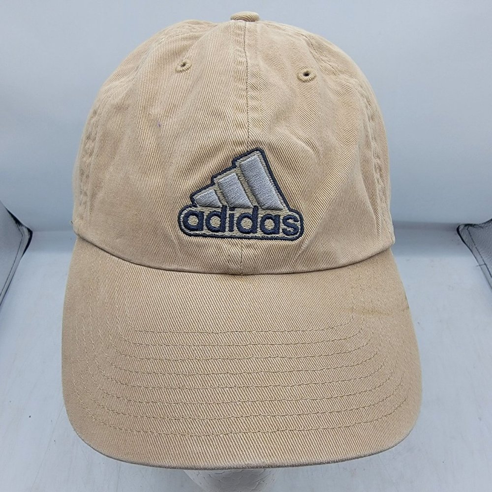 Adidas Beige Dad Hat Cap Casual Adjustable Outdoors Work Wear Comfort